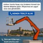 Sepetli Kiralık Vinç Hizmeti Bodrum Vinç